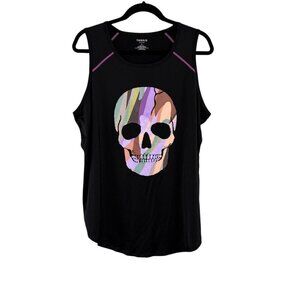 Torrid Active Camo Skull Black Sleeveless Athletic Tank Top Women's Plus Size 2X